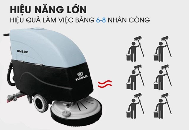 Hiệu quả vệ sinh bằng 6 - 8 nhân công cộng lại